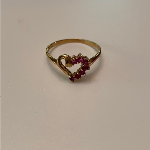 Jewelry - 10k gold ring with Ruby’s